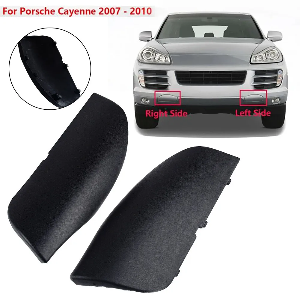 

2Pcs Front Bumper Tow Hook Cover Fauling Eye Cap Plug OEM 95550515610 95550515510 For Porsche Cayenne 2008-2010 Car Accessories