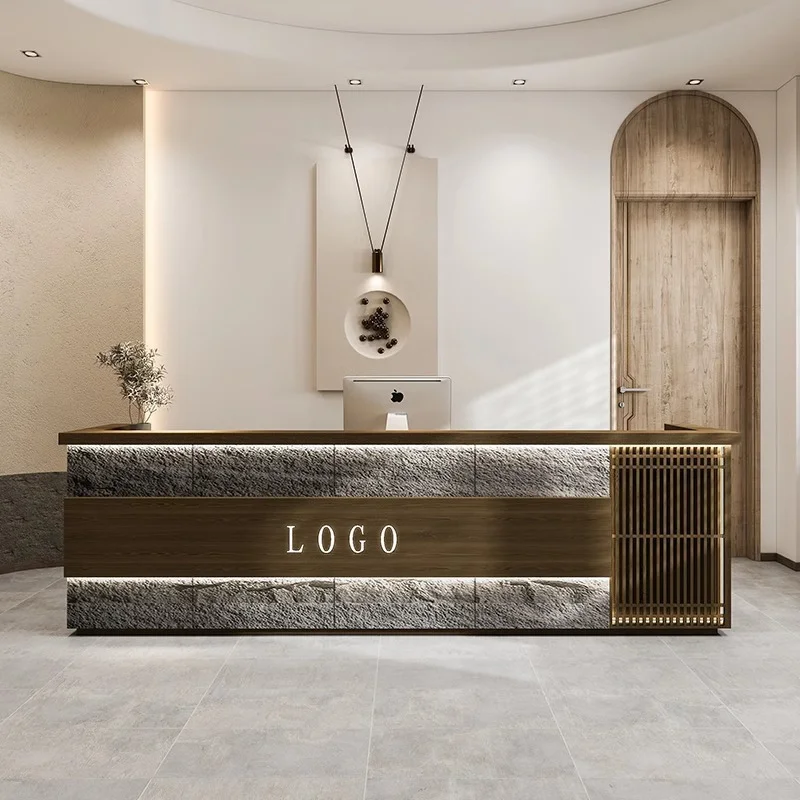 

Стойки регистрации для салона красоты в стиле ретро, высококачественные стойки регистрации, художественная барная стойка, офисная мебель Sportello Di Ricevimento YSJDT