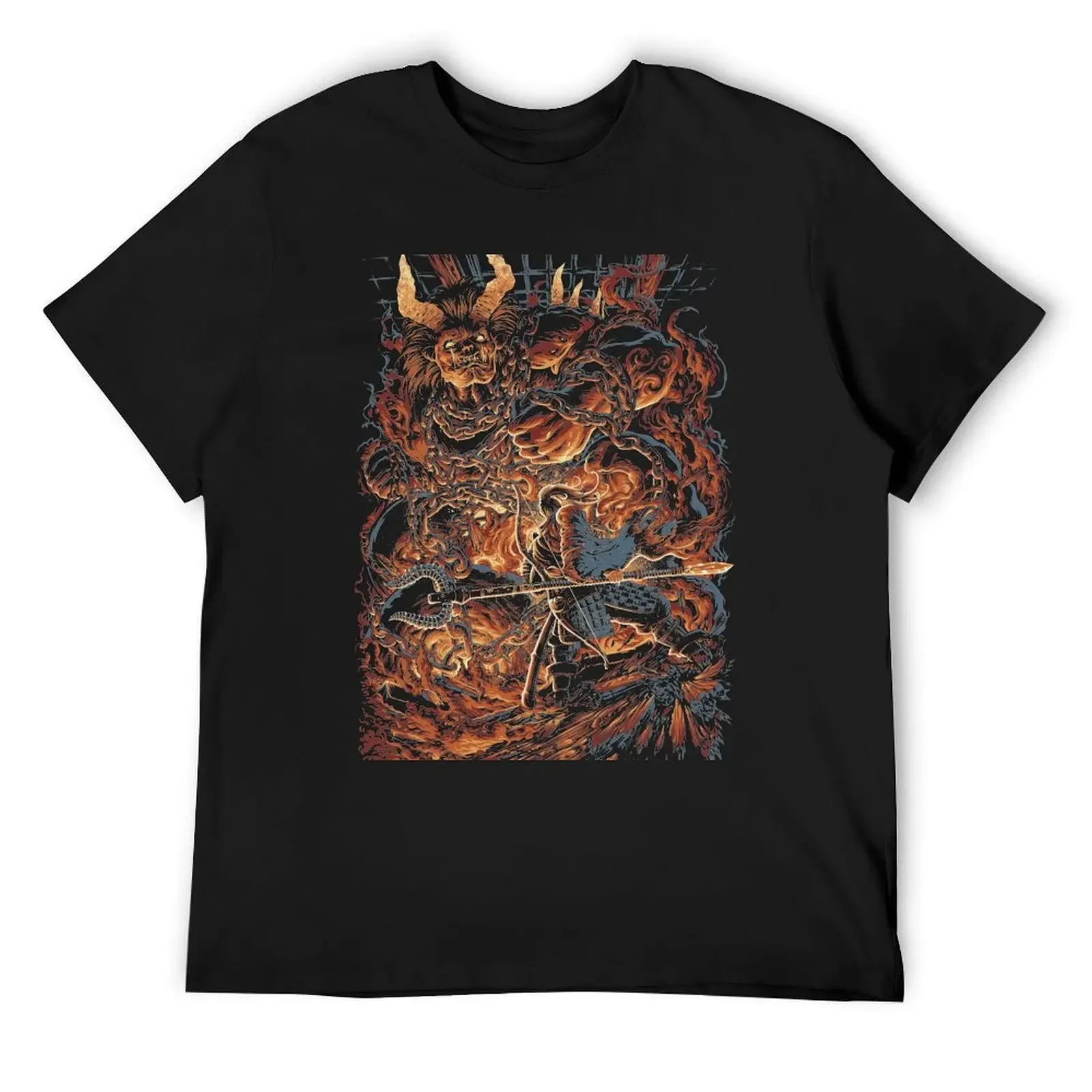 Giant Red Demon T-Shirt boys animal print plus sizes baggy shirts graphic shirts fitted t shirts for men