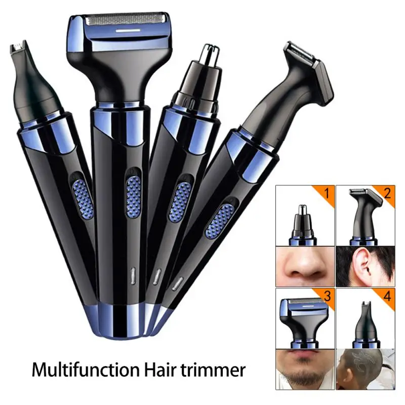 

Men's Electric Shavers Nose Ear Face Hair Removal Trimmer Razor Cleaning Facial Care Kit with Multi-Head EU Plug