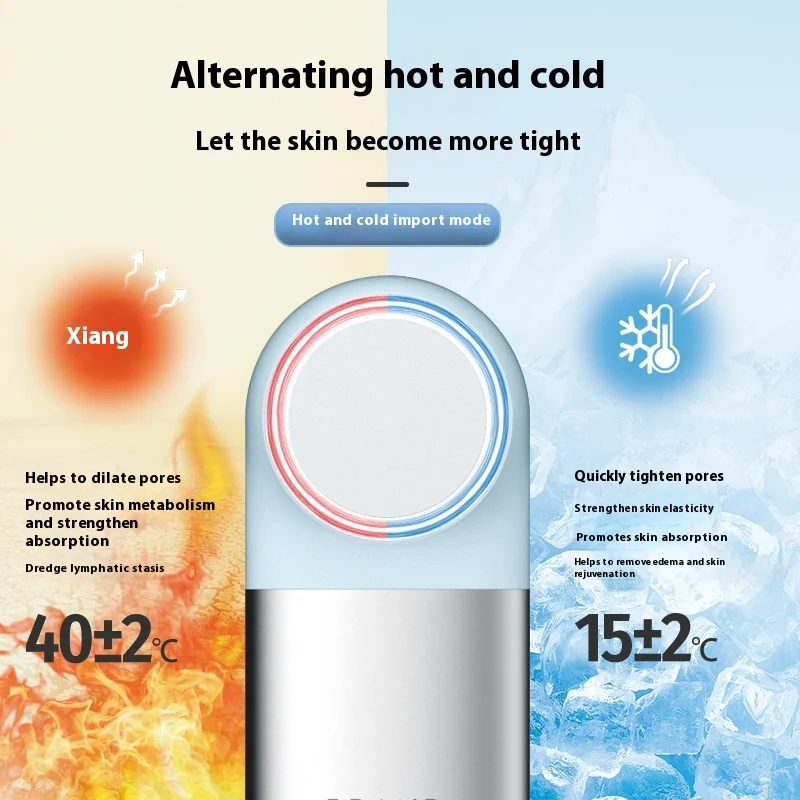 New silicone electric massage cleanser face washer skin face makeup remover hot and cold compress massage tool