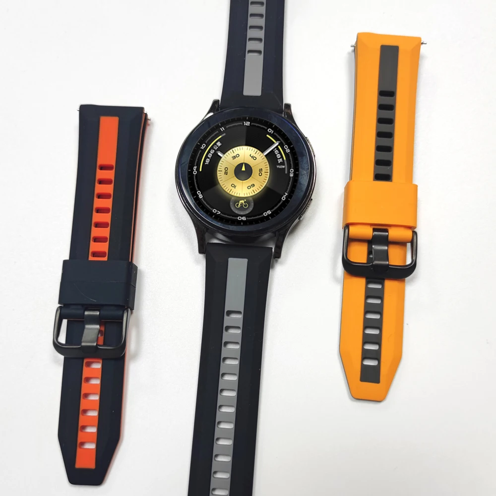 22mm Sports Silicone Band for Huawei GT 6 GT6 Pro GT5 GT4 GT3 GT2 46mm Strap Bracelet Soft Watchband for Huawei Watch 5 4 3 Pro