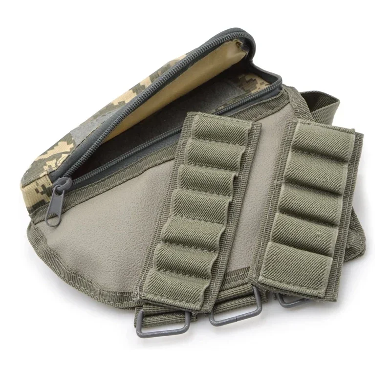 Tactical Stock Shotgun Rifle Shell Holder Ammo Cartridge Holder Bag Shotgun Stock Ammo Holder Molle Pouch Magazine Pouch view 5