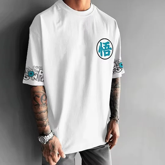 Son Goku Anime Dragon Ball Harajuku Zomer Grafische T-shirt Mannen 2025, Katoen Oversized Vintage Straat Vrouwen Casual Korte Mouwen