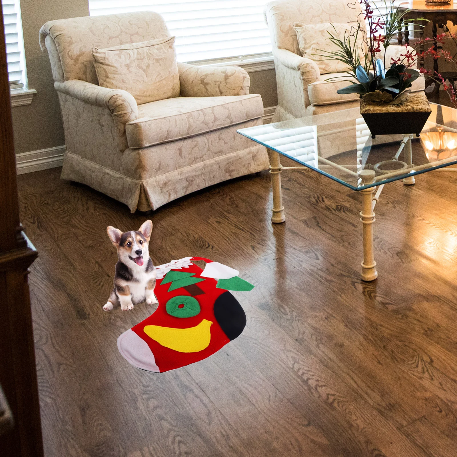 

Levemolo Pet Sniffing Pad Dog Foraging Blanket Puppy Training Mat Slow Feeding Toy for Small Pets Hideout Game