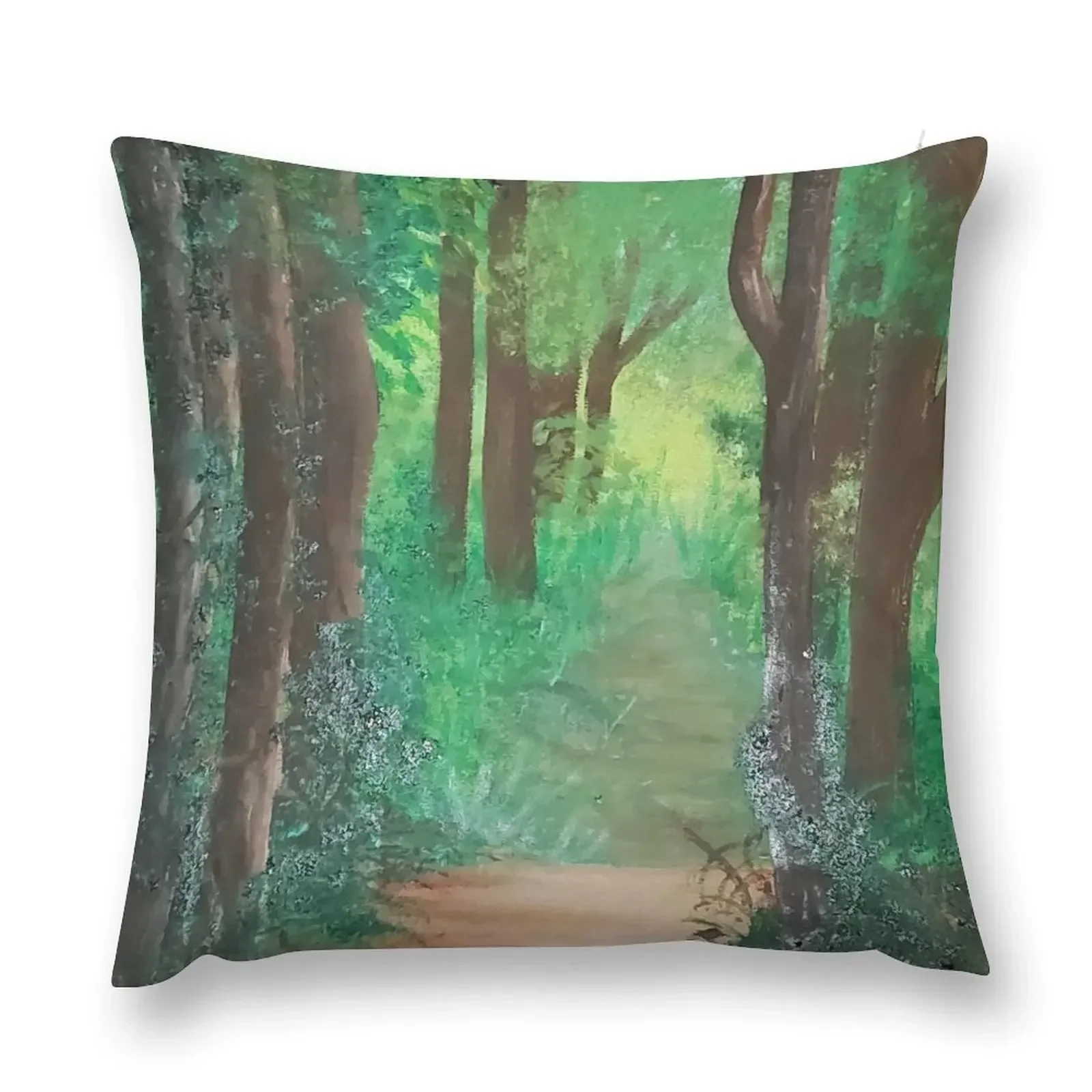 

Forest Path Throw Pillow Sofa Cushions New year pillow