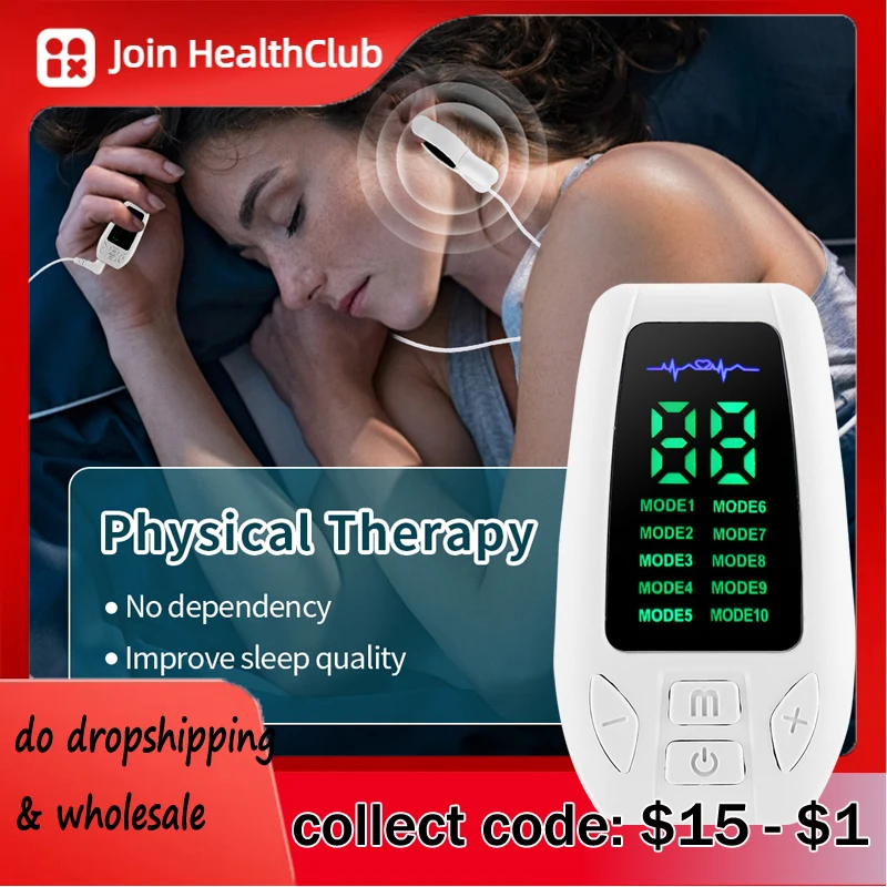 

Ушной зажим для сна, устройство для помощи во сне CES EMS Pulse Tech, стимуляция акупунктурных точек от бессонницы, защита от тревоги, быстрый сон, портативный расслабление мышц