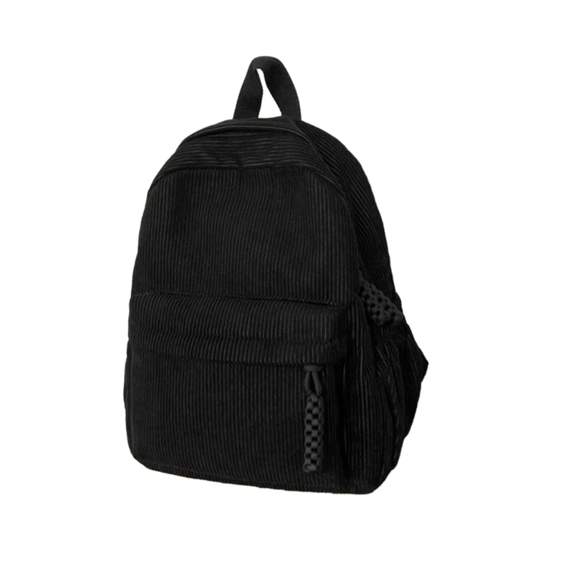 2023 Bolso hombro con doble correa pana, bolso libros para mochila estudiante y niña