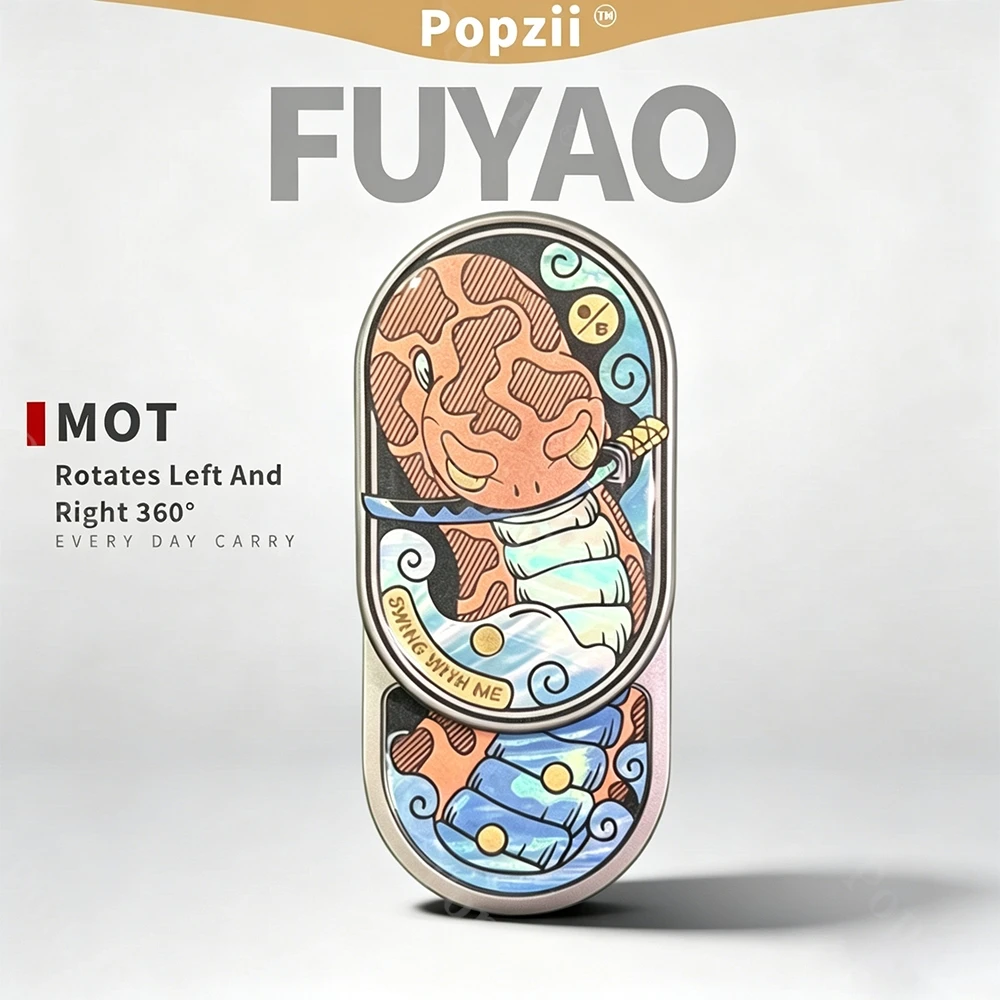 

MOT FUYAO Fidget Slider 2026 EDC SHOW Updated Edition Rotates Left And Right 360° Push Slider Crystal Sealing Luminous