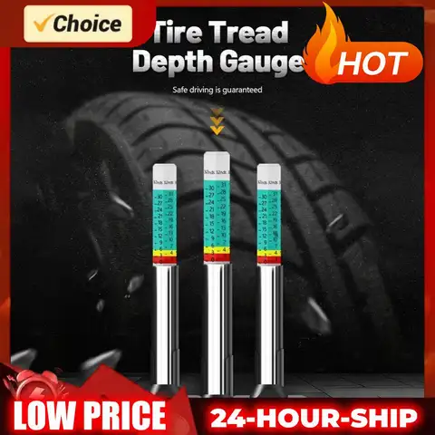 0-25mm Car Wheel Tyre Measuring Digital Tire Tread Pattern Depth Thickness Gauge Auto Inspection Tools Supplies