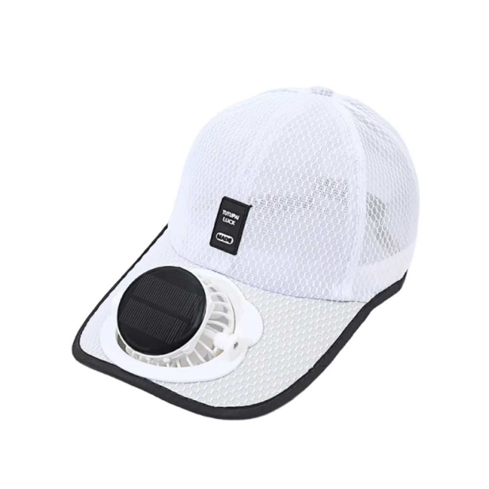 Sun Protection Solar Powered Fan Hat Strong Wind UV Protection Baseball Cap with Fan Portable Unisex Summer Fan Visor Cap Hiking