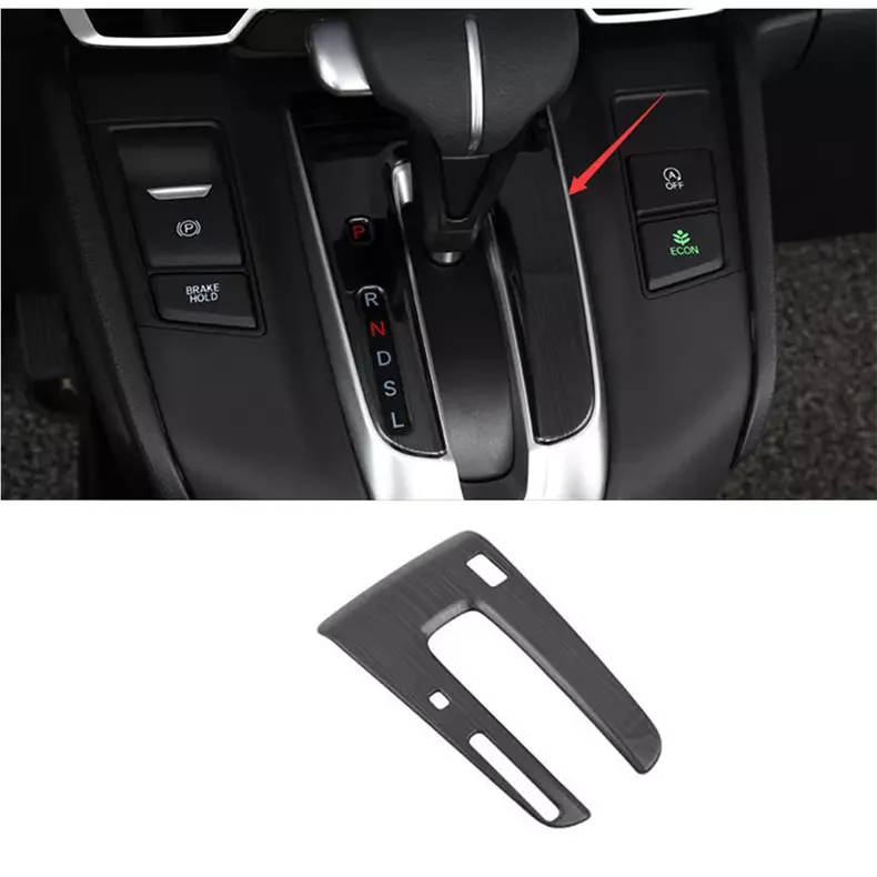 

Черная титановая панель переключения передач для Honda CR-V 2012-16
