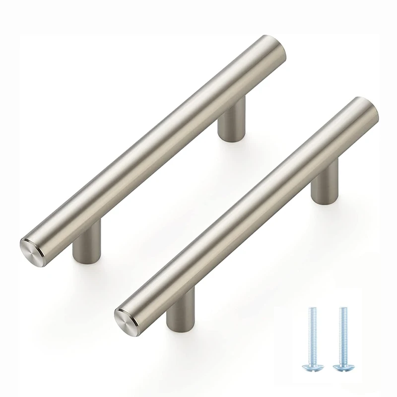 

6Pcs Stainless Steel Handles For Cabinets And Drawers Kitchen Handles Bathroom Cabinets handles Cabinet Metal Furniture Handles