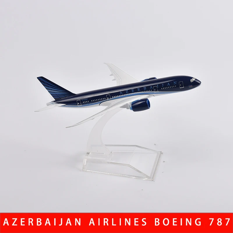 JASON TUTU 1/400 Scale Diecast Metal Azerbaijan Boeing 787 Aircraft Model 16CM Miniature Authentic Collectible Gift
