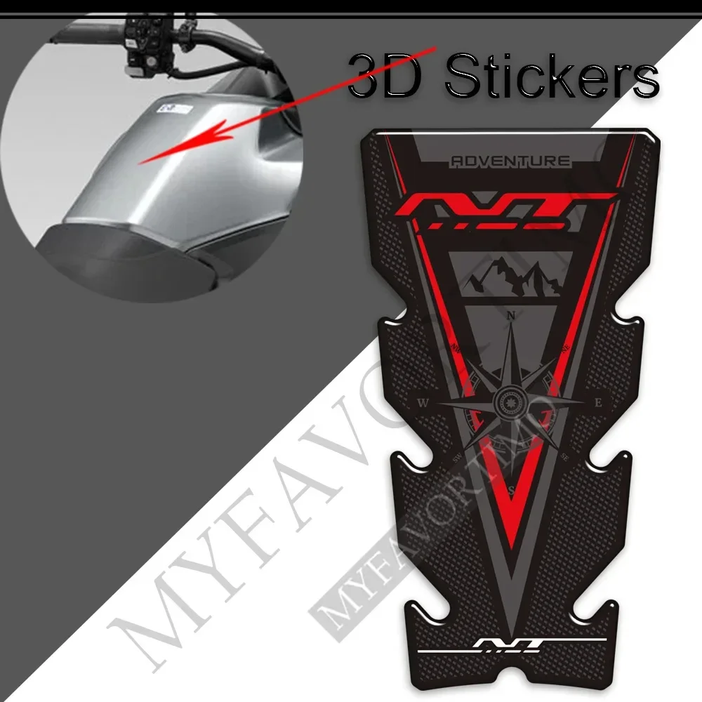 NT 650 700V 1000 1100  Fit Honda Motorcycle Accessories Adventure Stickers Decals Protector Tank Pad Gas Fuel Oil Kit Knee