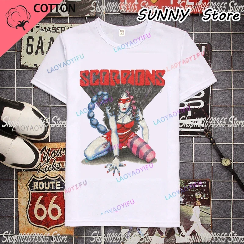 Scorpions Savage Amusement Album Cover Men and women'S T Shirt Live Rock Band Tour Merch