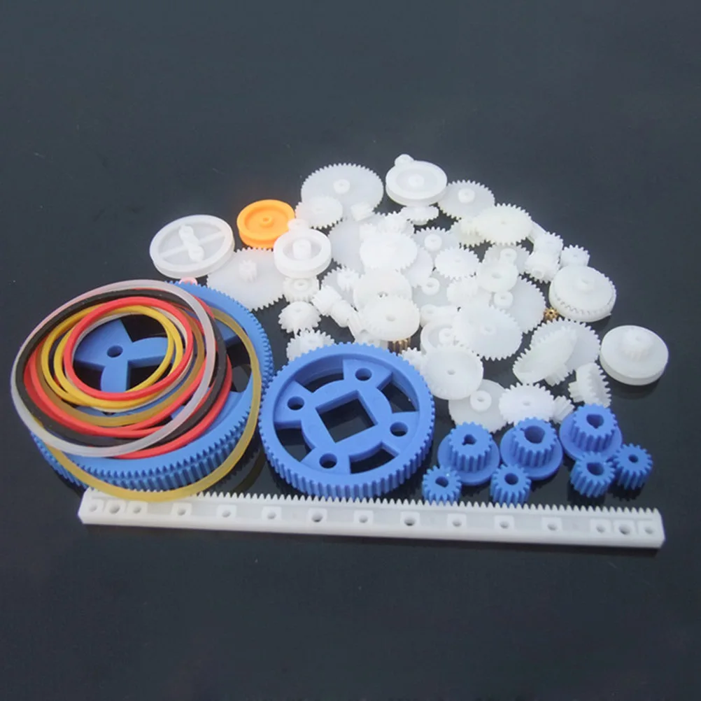 80pcs Gear Package Parts Plastic Gear Assortment Set For Diy Mechanical Robot Parts Lightweight Durable Educational Science