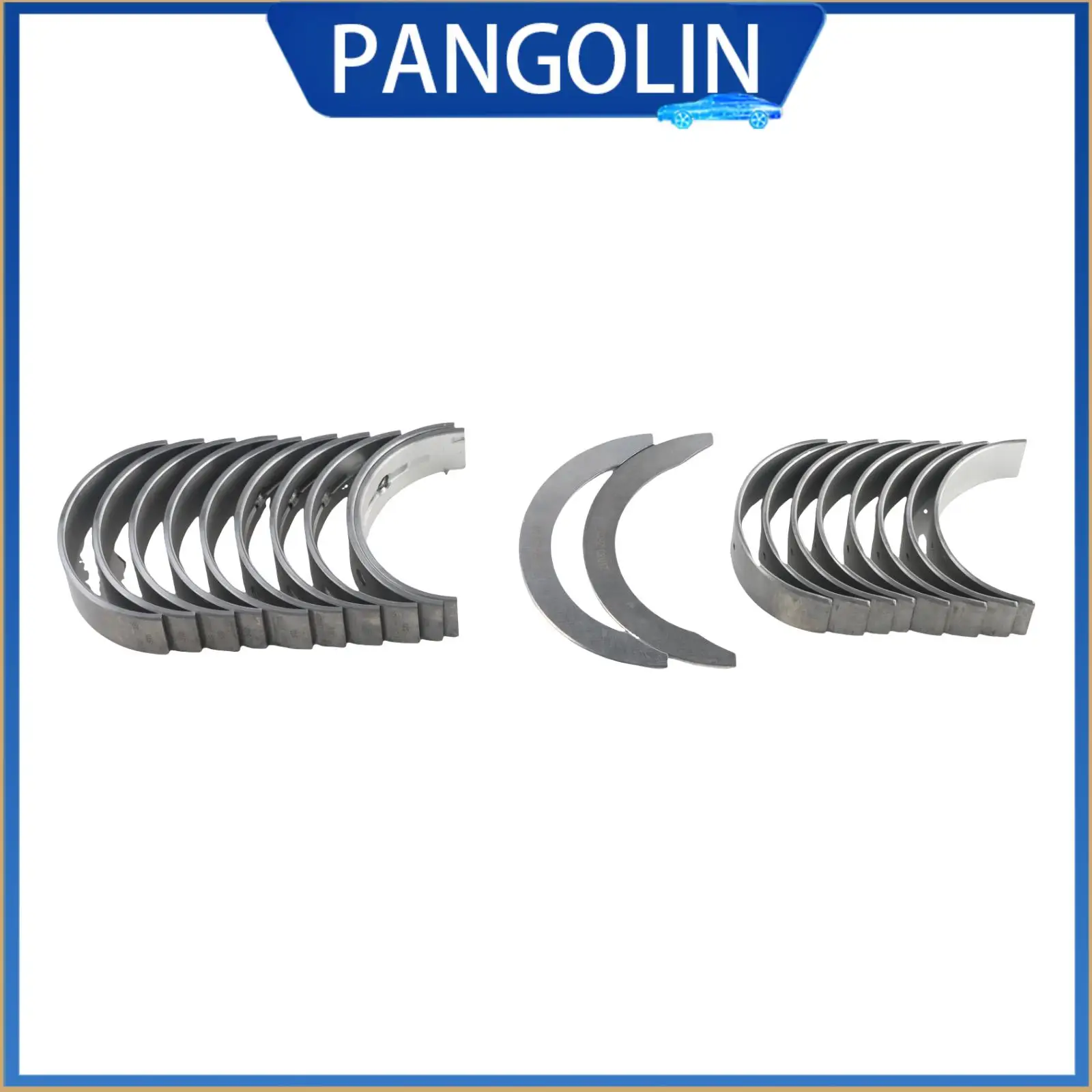 

PANGOLIN Curved Bearing Shell Connecting Rod Bearing Shell Thrust 2102025120+230602G411+2102025150 for Hyundai Kia 2.0 2.4 G4KJ