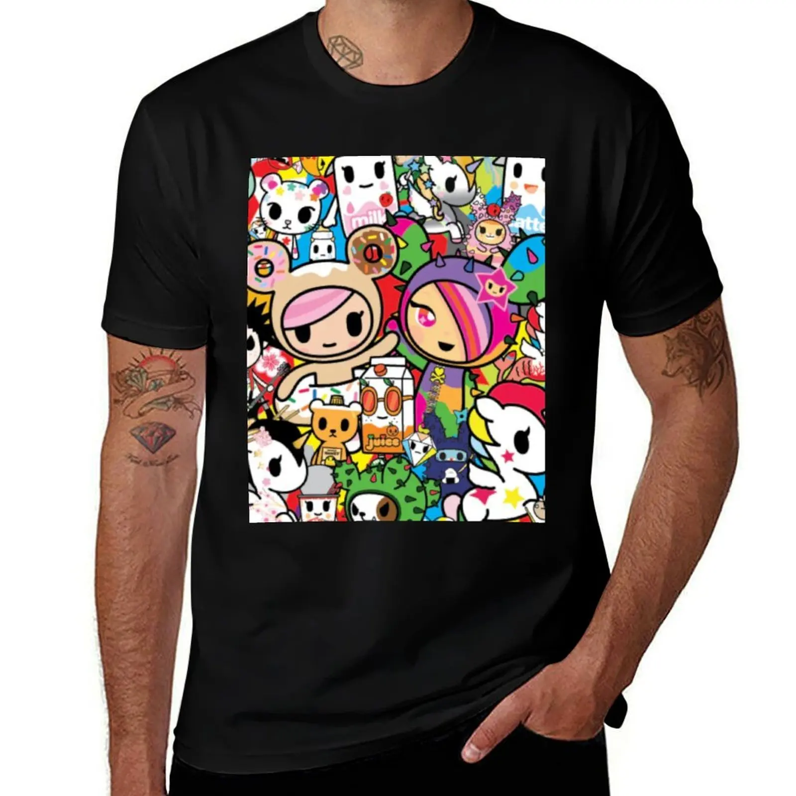 

Tokidoki Collage T-Shirt Work Style Casual T-Shirt