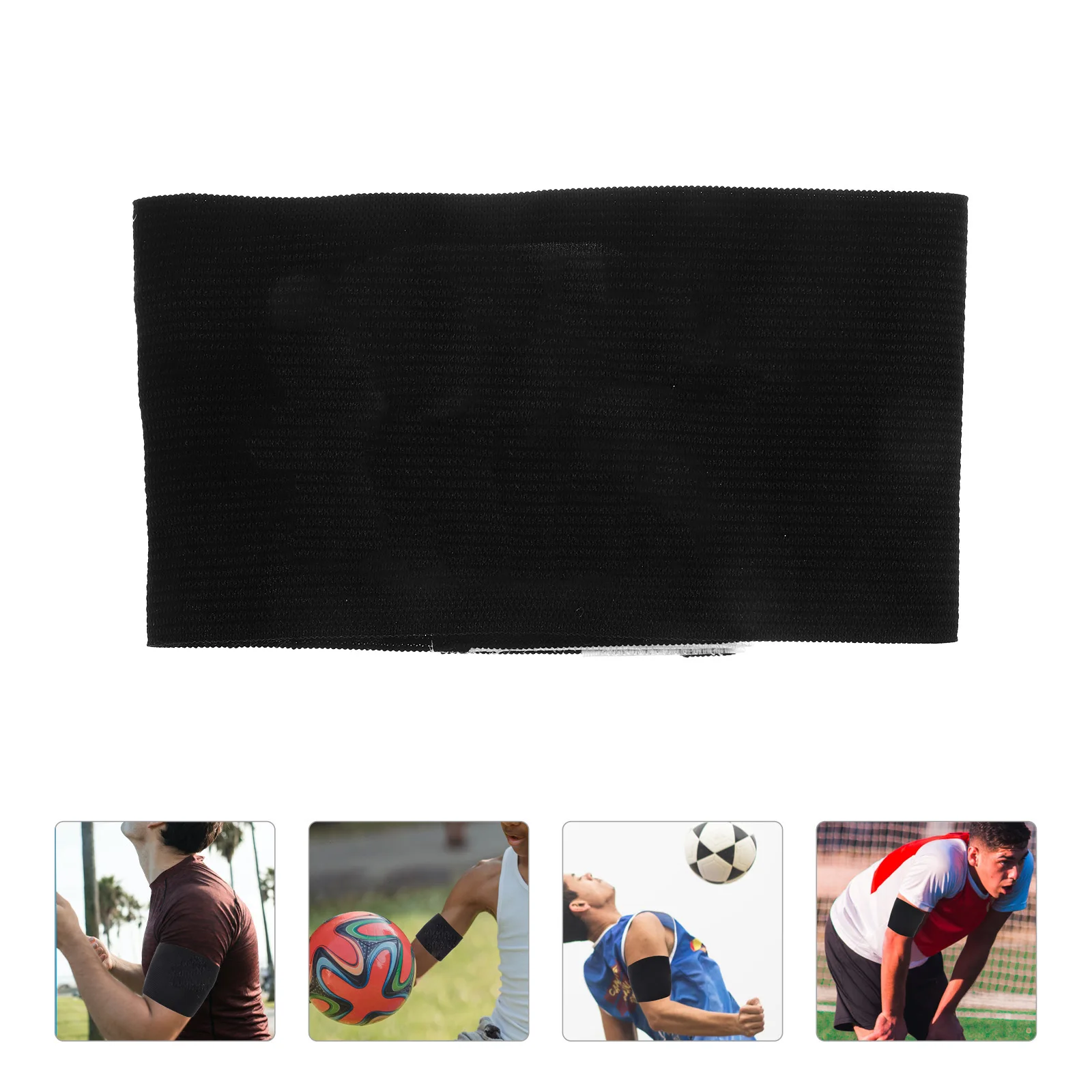 

2pcs Football Captain Armband Adjustable Soccer Arm Band Rugby Basketball Sports Durable Thickened Nylon Comfort Sports