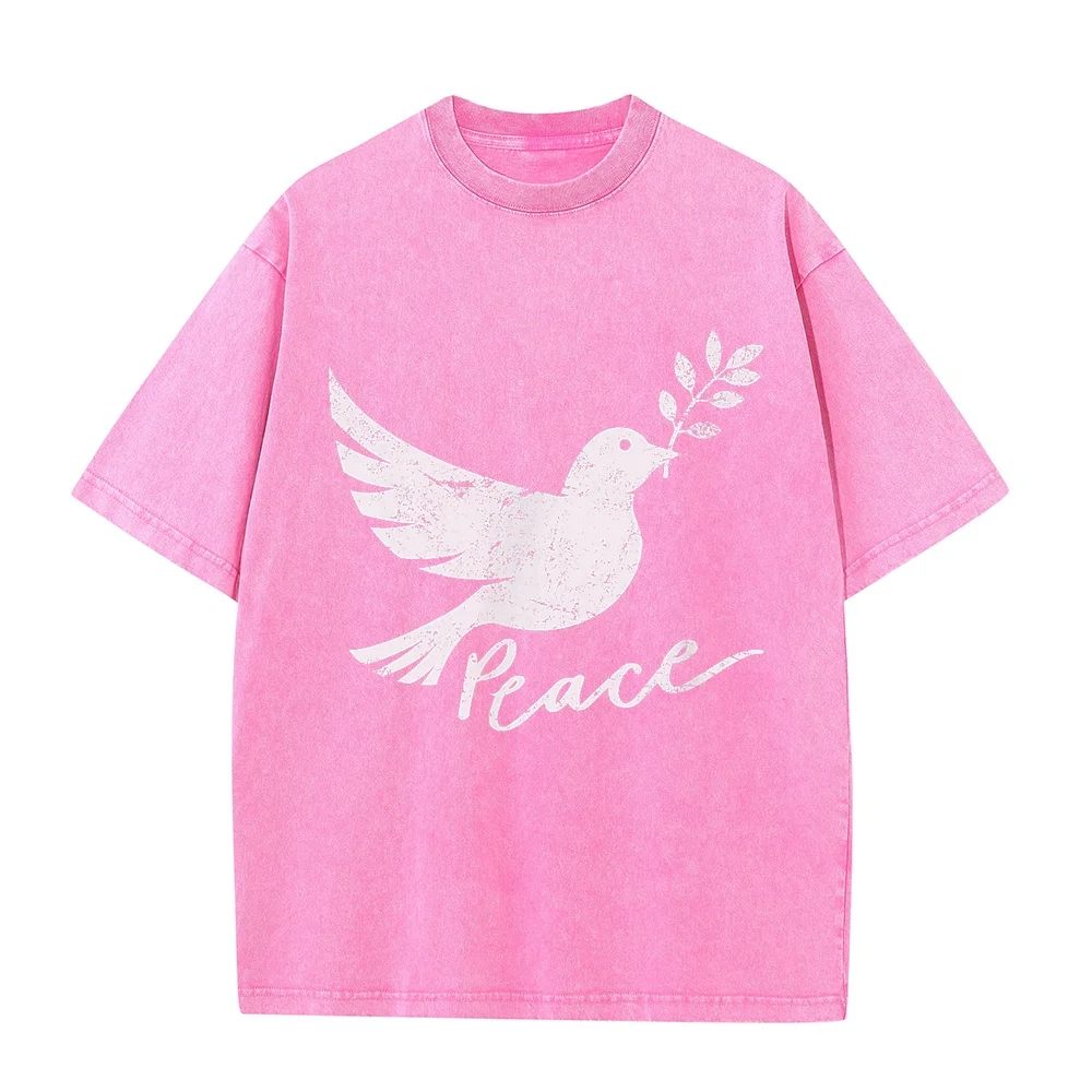 Peace Dove of Sweet Sign Men Man's T-Shirt Man Clothing Vêtement Homme Футболка Xxl Size Printed T Shirt Summer Top Humor