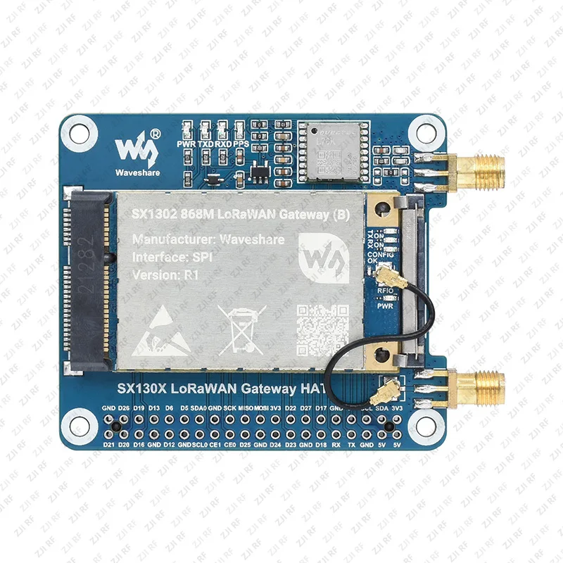 

Модуль LoRaWAN для Raspberry Pi SX1302 SX1303 Mini PCIe 868M 915M, плата расширения Lora Gateway Hat