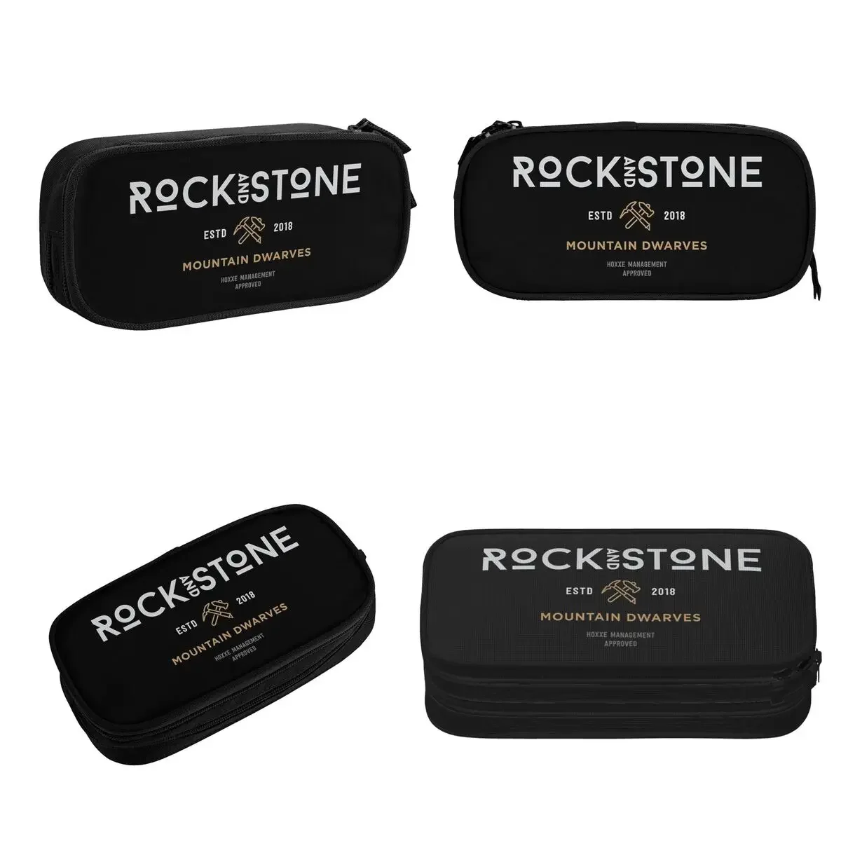 Deep Rock Galactic Rock And Stone White Pencil Cases Large Storage Pen Bags Pen Box Pencil Pouch For Boys Girls Students