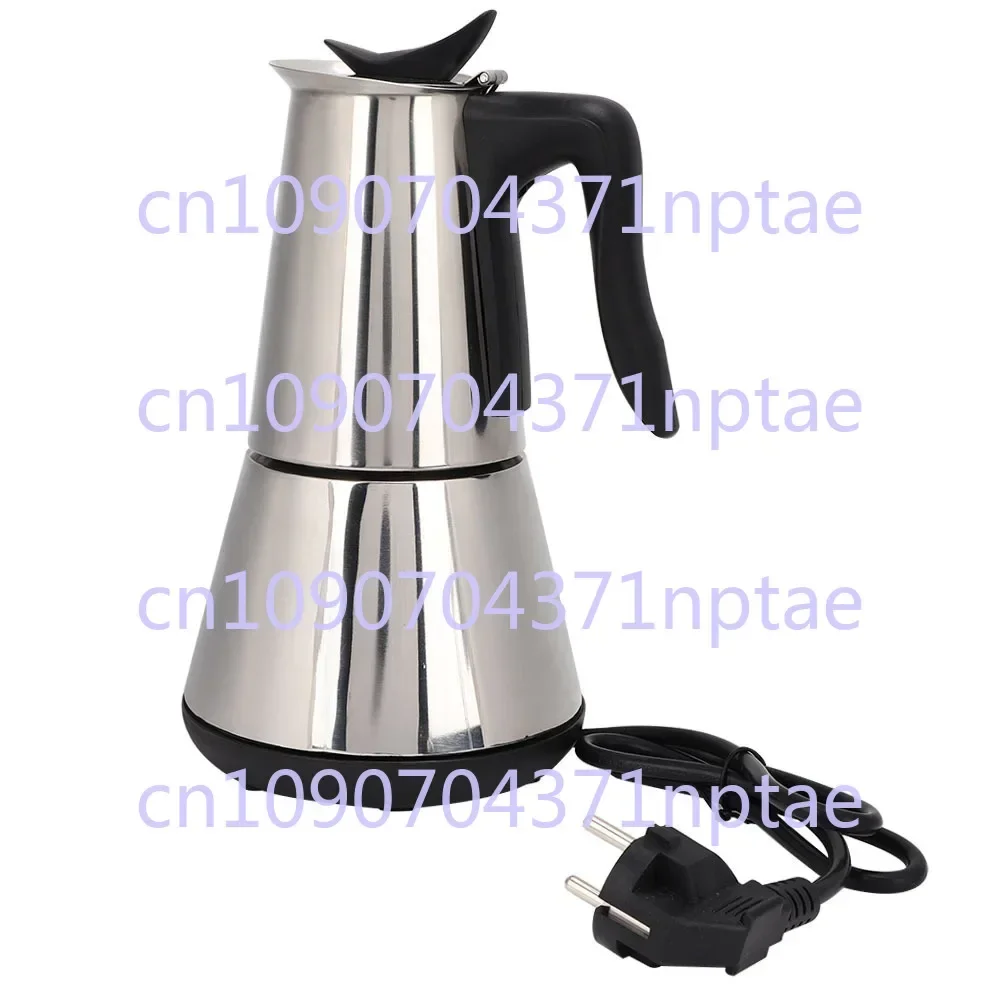 Electric mocha pot Stainless steel 304 black coffee pot Italian coffee machine to prevent dry burning