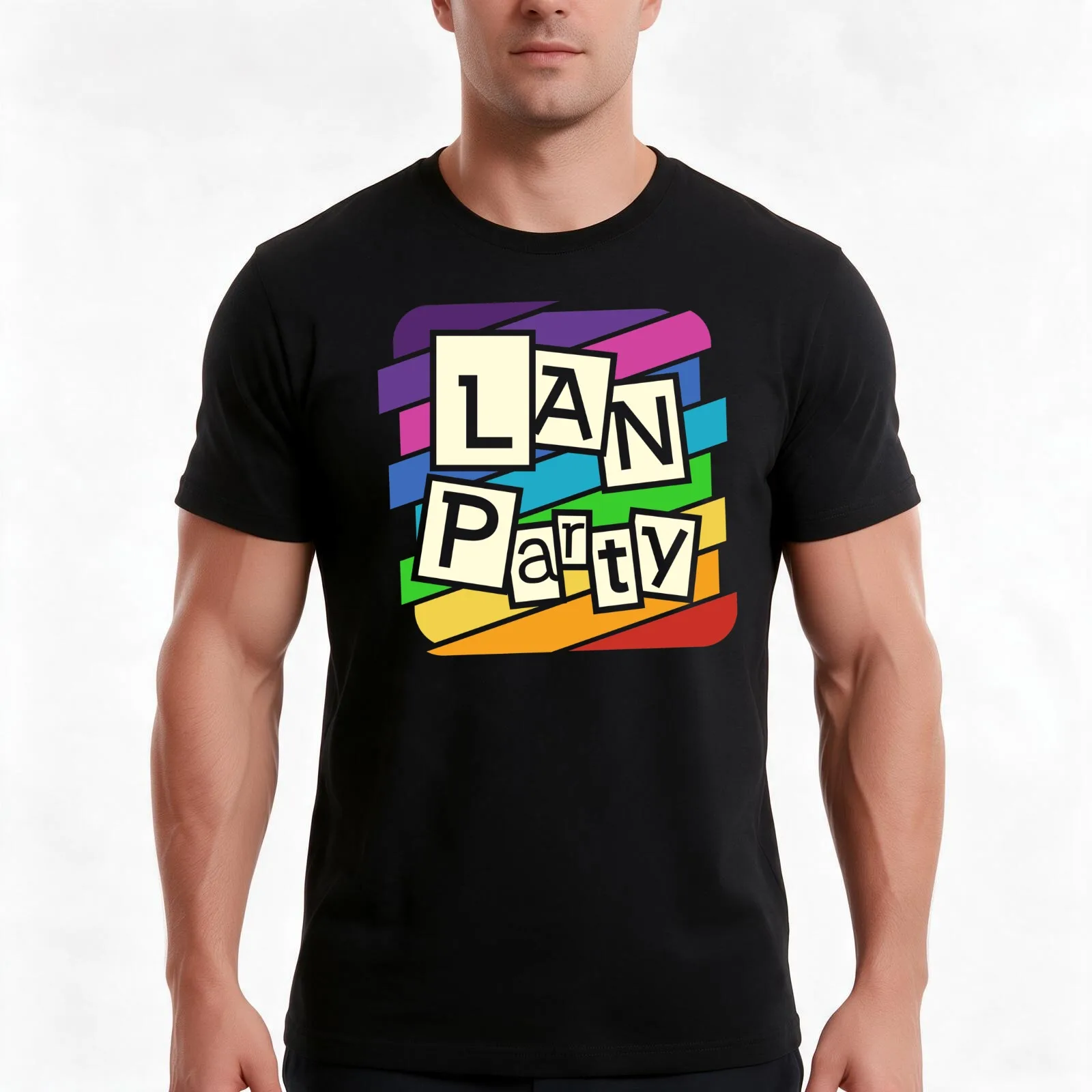 90s LAN Party Ver 03 ... Yes We Have 03 T-Shirt, Summer Casual Cotton Tee, Oversized Streetwear Tops, Vintage Graphic Print