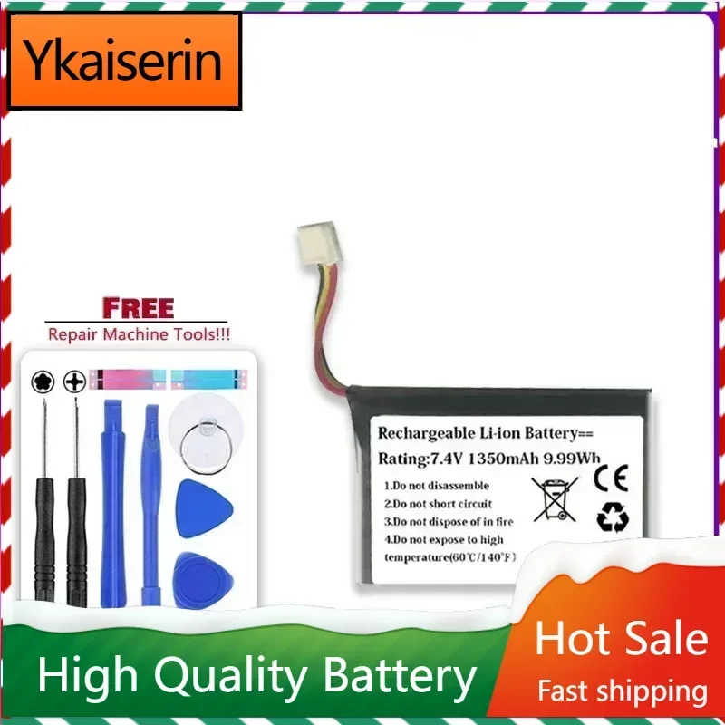 New 7.4V 1350mAh Battery C129D2 for Bang & Olufsen BeoPlay P2 Batteries with 3-wire Plug Bateria + Track Code