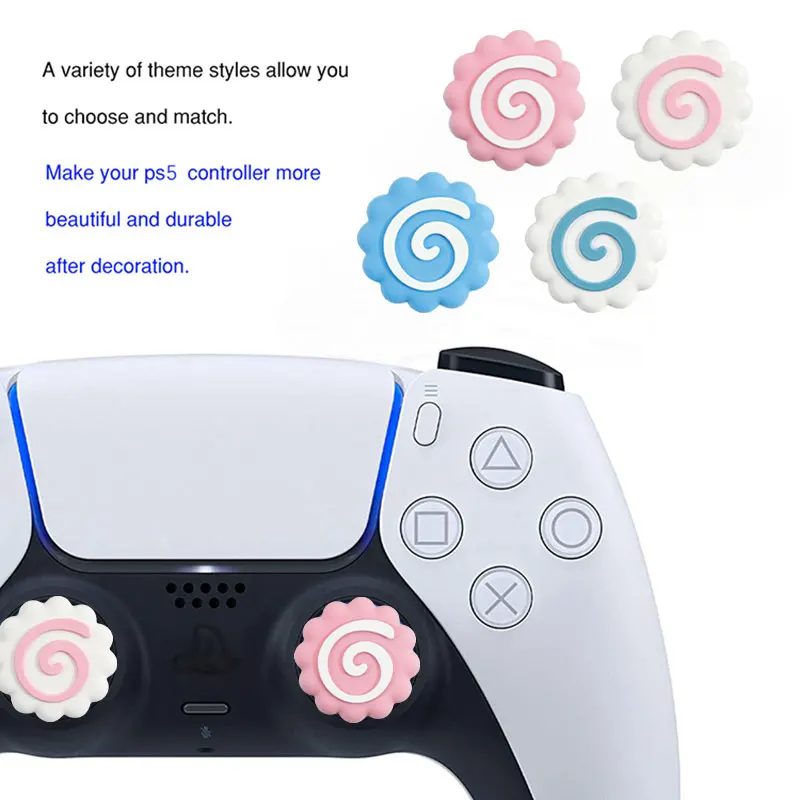 Narutomaki Soft Silicone Thumb Stick Grip Cap For PS5 PS4 XBOX Switch Pro Gamesir Controller Joystick Cover Protector Case