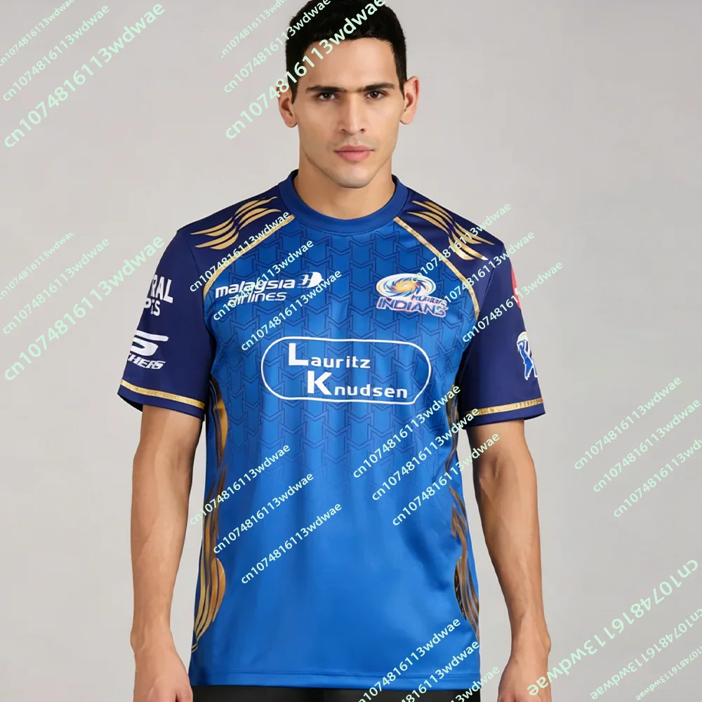 Nueva Camiseta de Cricket IPL 2026 del Equipo Mumbai Indians, Camiseta Deportiva Casual para Hombre con Estampado 3D, para Adultos, Niños y Fans de la Familia