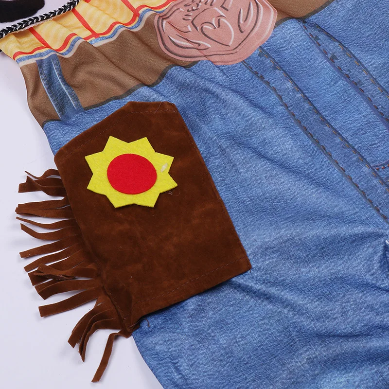 Cowboy Woody Costume Boys Girl Cartoon Movie Toy Story Doll Cosplay Clothes Set Carnival Party Parade Halloween Fancy Outfits view 2