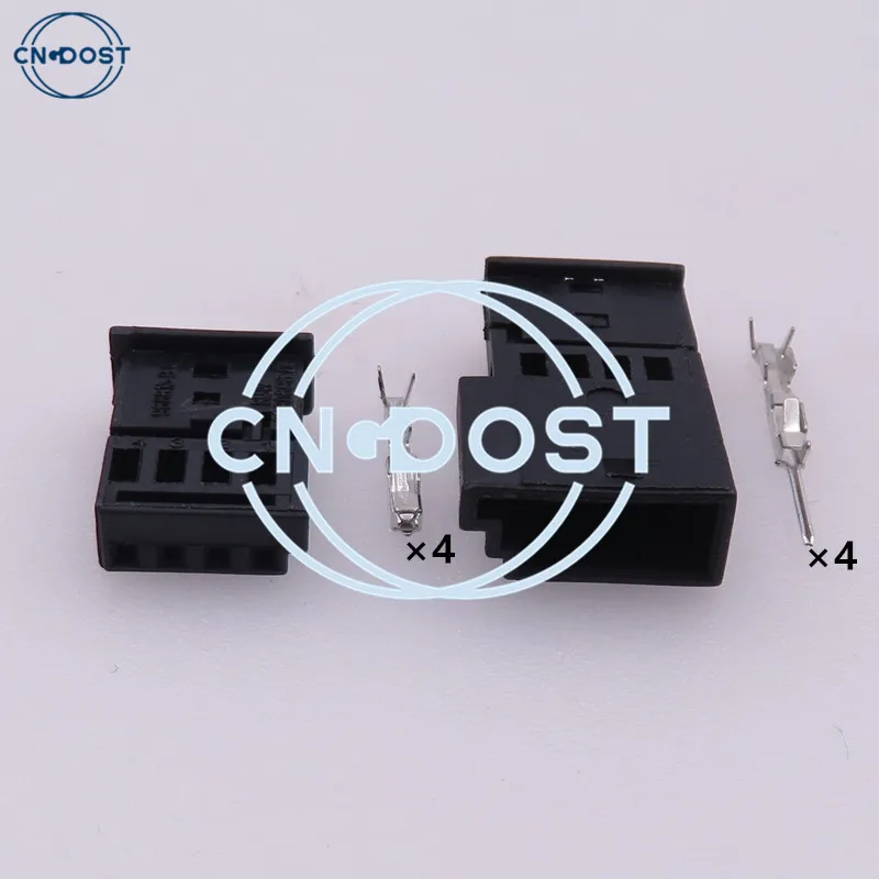 

1 Set 4 Pin 968813-1 0-1452576-1 Auto Atmosphere Lamp Connector Socket Automotive Plug AC Assembly For Car Recorder VW BMW