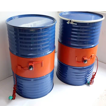 220V 110V 20-200L Silicone Band Drum Heater Blanket Oil Biodiesel Plastic Metal Barrel Gas Tank 함께 Knob Temperature Controller