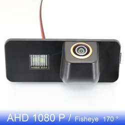 Golden FishEye Rear View Camera For Seat Ibiza 6J (Cupra / Bocanegra / FR model)2009~2017 Car Backup AHD 1080P 170° Night Vision
