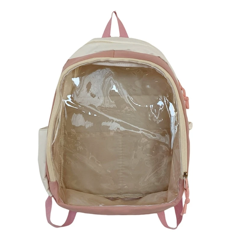 Stylish Transparent PVC School Bag Backpack with Clear Rucksack for Casual Use