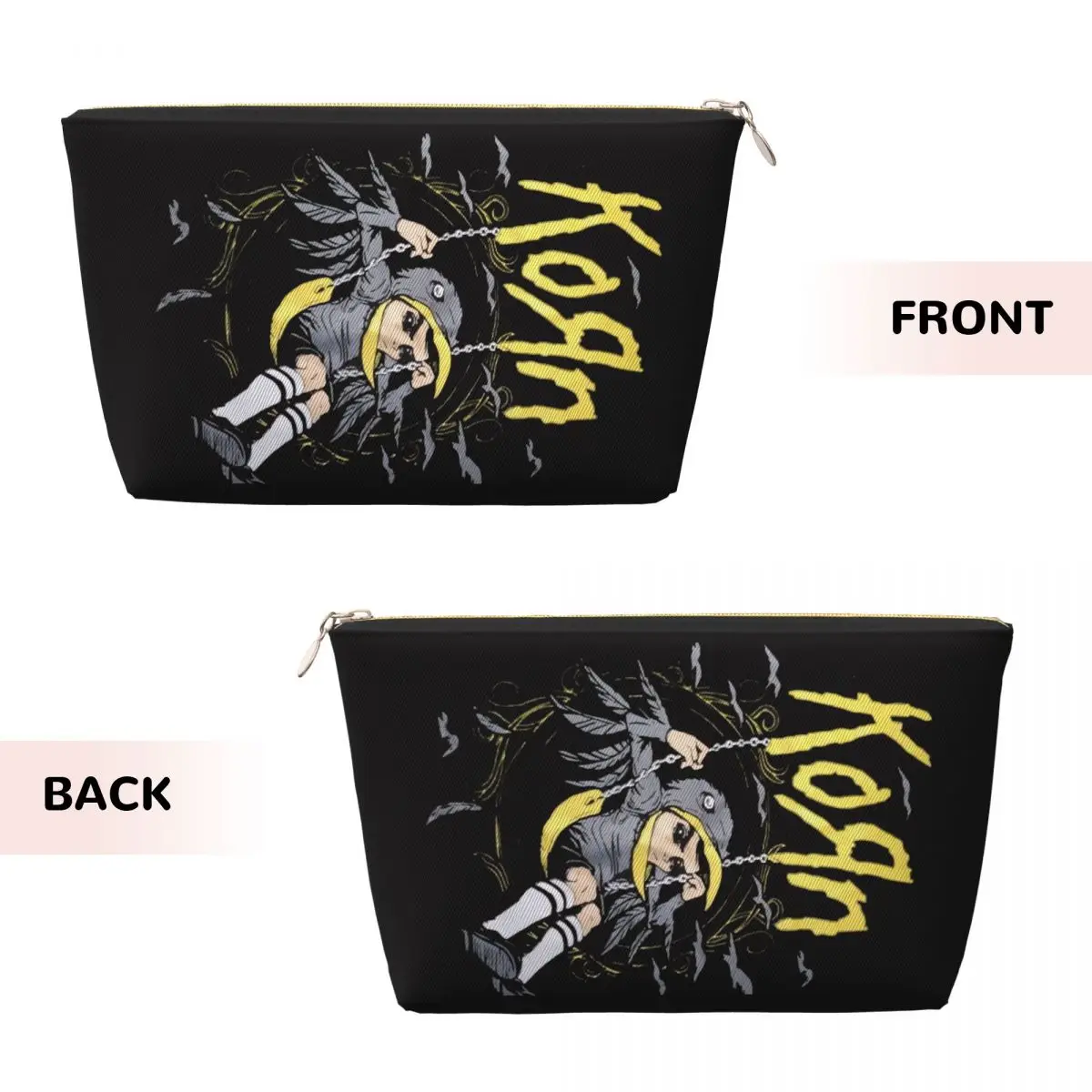 Custom Korns Rock Band Metal Gothic Travel Cosmetic Bag Women Makeup Toiletry Organizer Lady Beauty Storage Dopp Kit