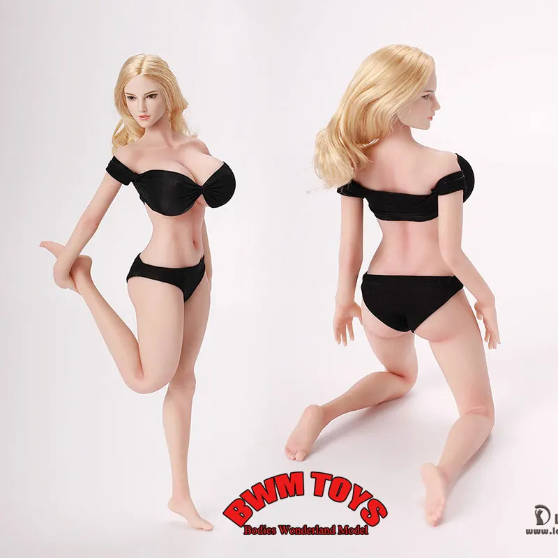 Customized LDDOLL 29XL 1/6 Scale Seamless Extra Large Chest Muscles Joint Body For 12'' Flexible Female Action Figure i8toy Head