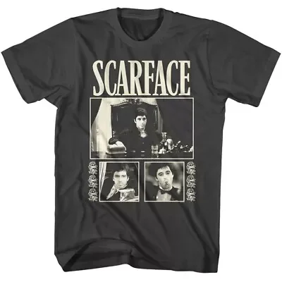 

Мужская футболка Scarface с темными розами, мужские футболки с коротким рукавом и рисунком