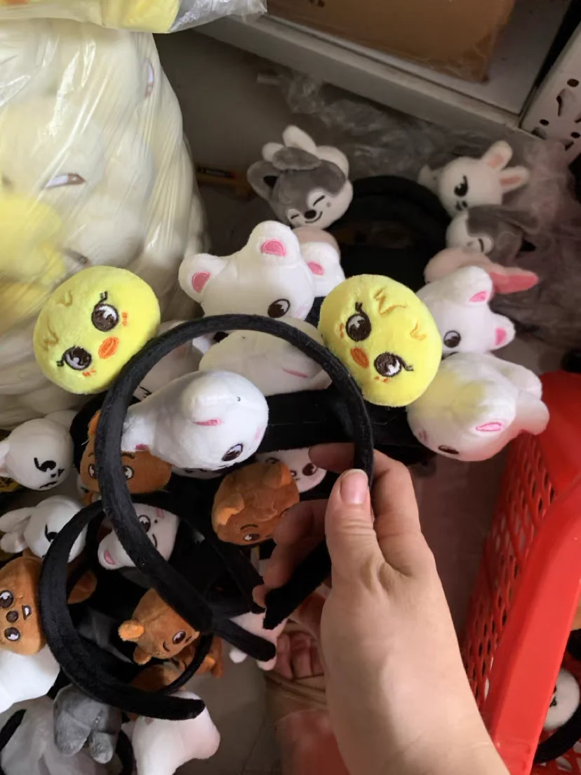 SKZOO Street Bambini Fasce per cartoni animati Stray Kids Festa di compleanno Fasce Accessori per celebrità Kpop Collezione di idoli coreani Pl