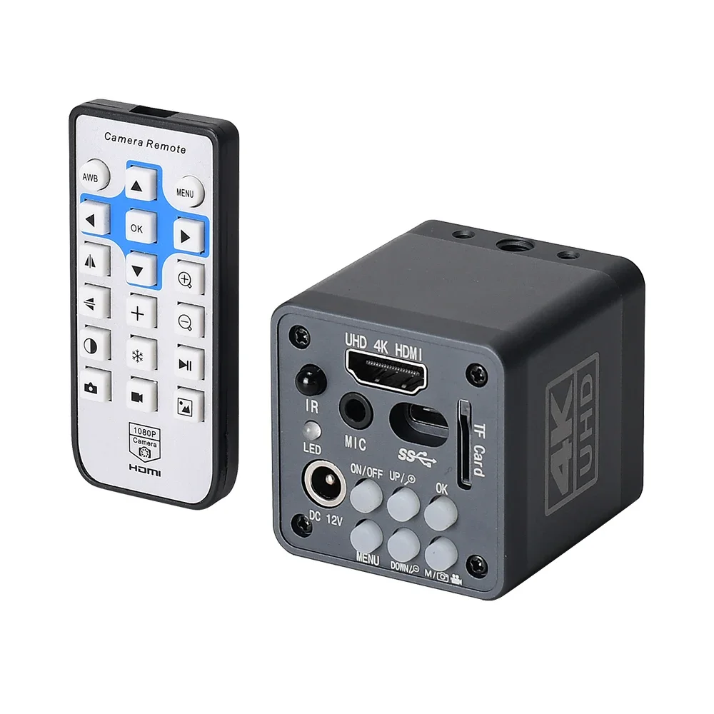 

HAYEAR 4K USB HDMI Digital Microscope Camera Industrial Lab Detected Images Acquisition Video Recorder(Grey Blue Silver Option)