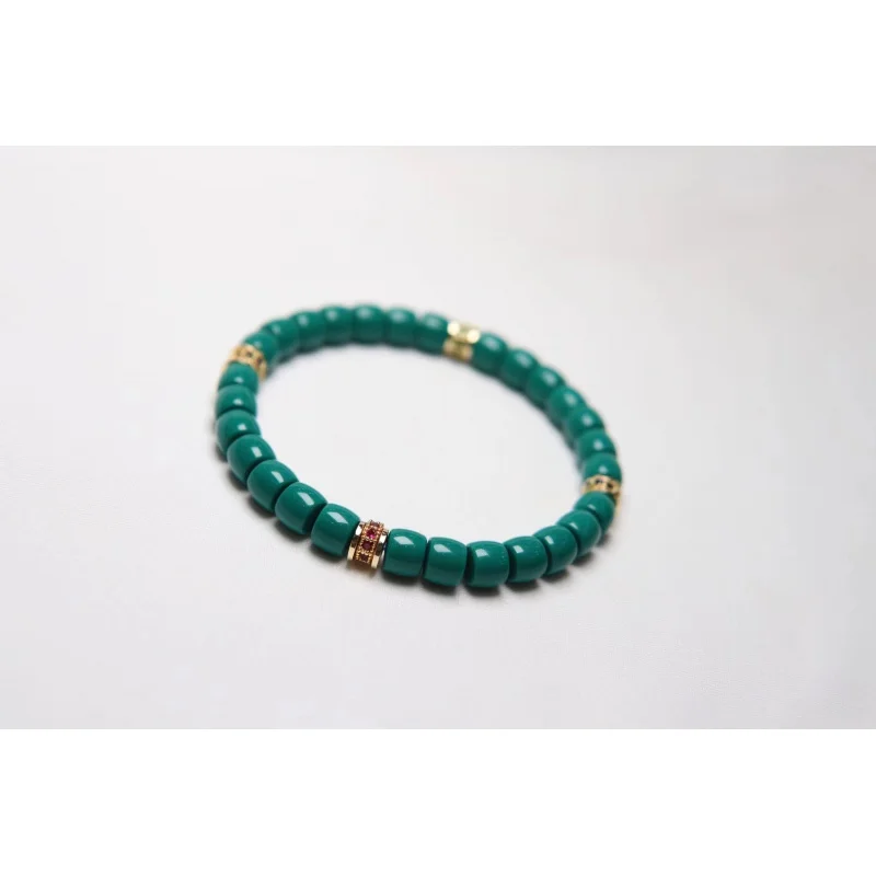 سوار فيروزي مقاس 6.5X5.5 الوزن 14.6 جرام مادة زاوية يا قطع مستقيمة