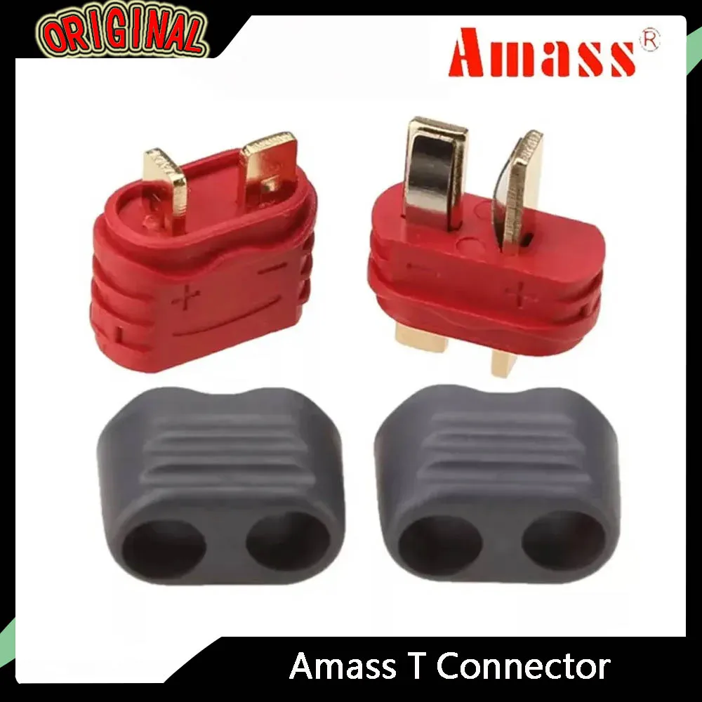10개 Amass T 커넥터 Deans 플러그 - 커버 및 외장 하우징이 있는 남성/여성 |   RC 배터리, 항공기 및 장난감용