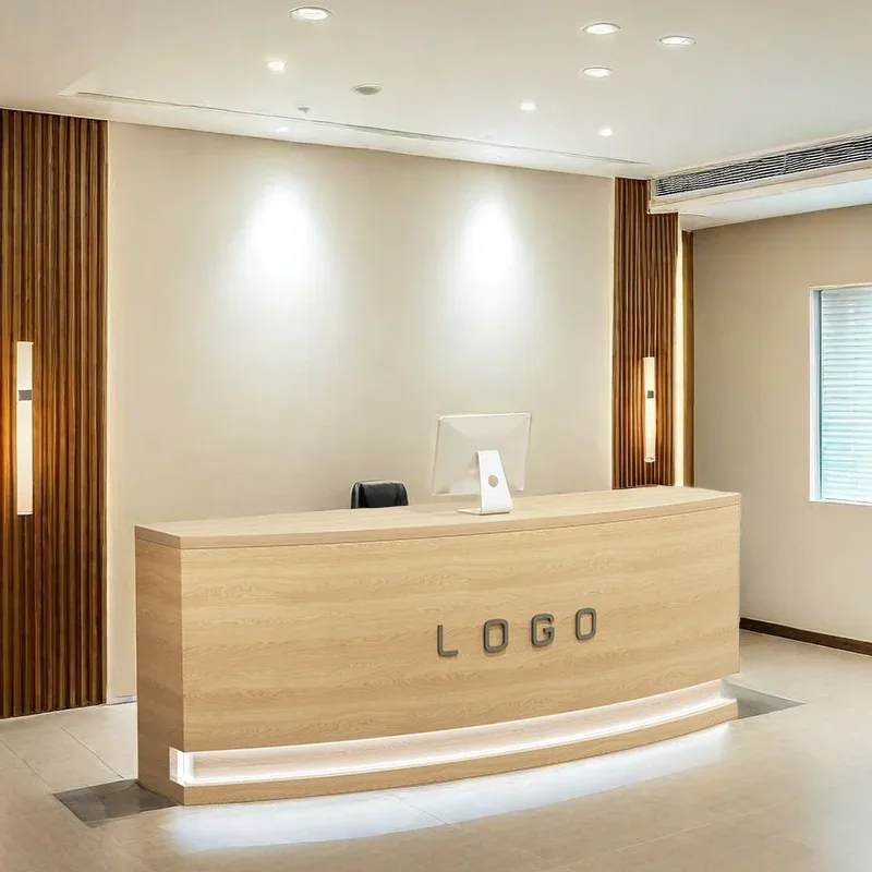 

Church Pulpit Moveable Front Desk Reception Counter Armable Lectern Simple Modern Customer Center Empfangstheke Cosmetics