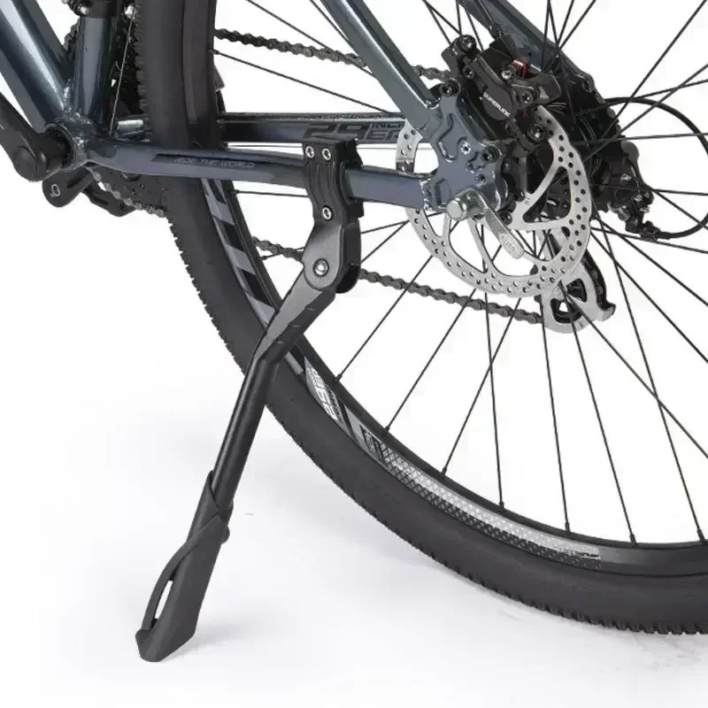 Verstellbarer Fahrradständer aus Aluminiumlegierung für MTB/Schnee-/Klappfahrräder/Elektrofahrräder, Seitenfußstütze, Gepäckträger für 22-29 Zoll