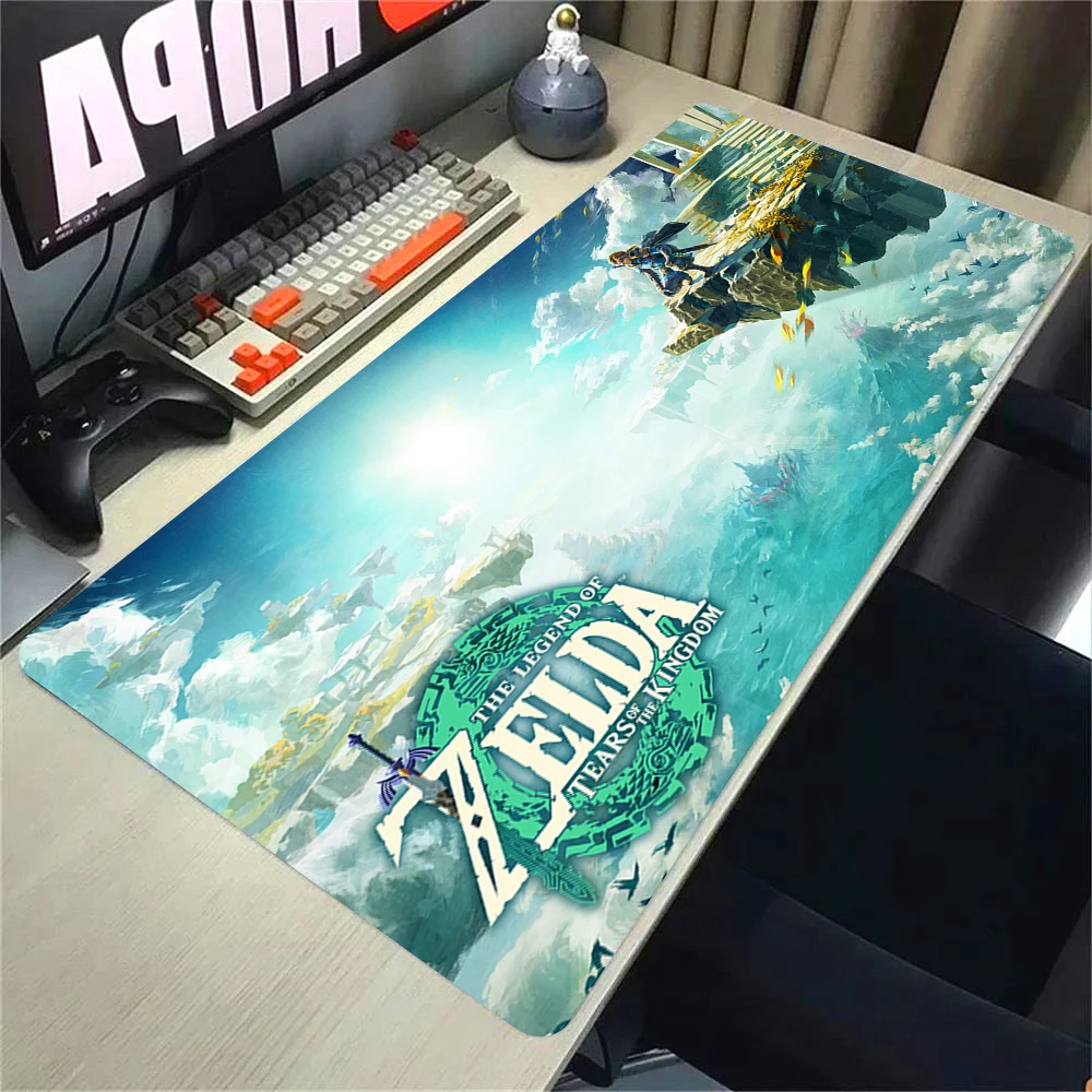 Mouse Pad Xxl Pc Gamer Anime Zelda Mousepad Cabinet Desk Mat Keyboard Carpet Anti-slip Expansion pad Computer Gaming Accessories