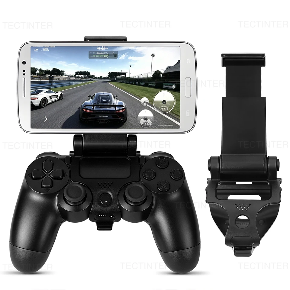 Mobile Cell Phone Stand For PS4 Controller Mount Hand Grip For PlayStation 4 Gamepad Bracket For Samsung S9S8 Phone Clip Holder