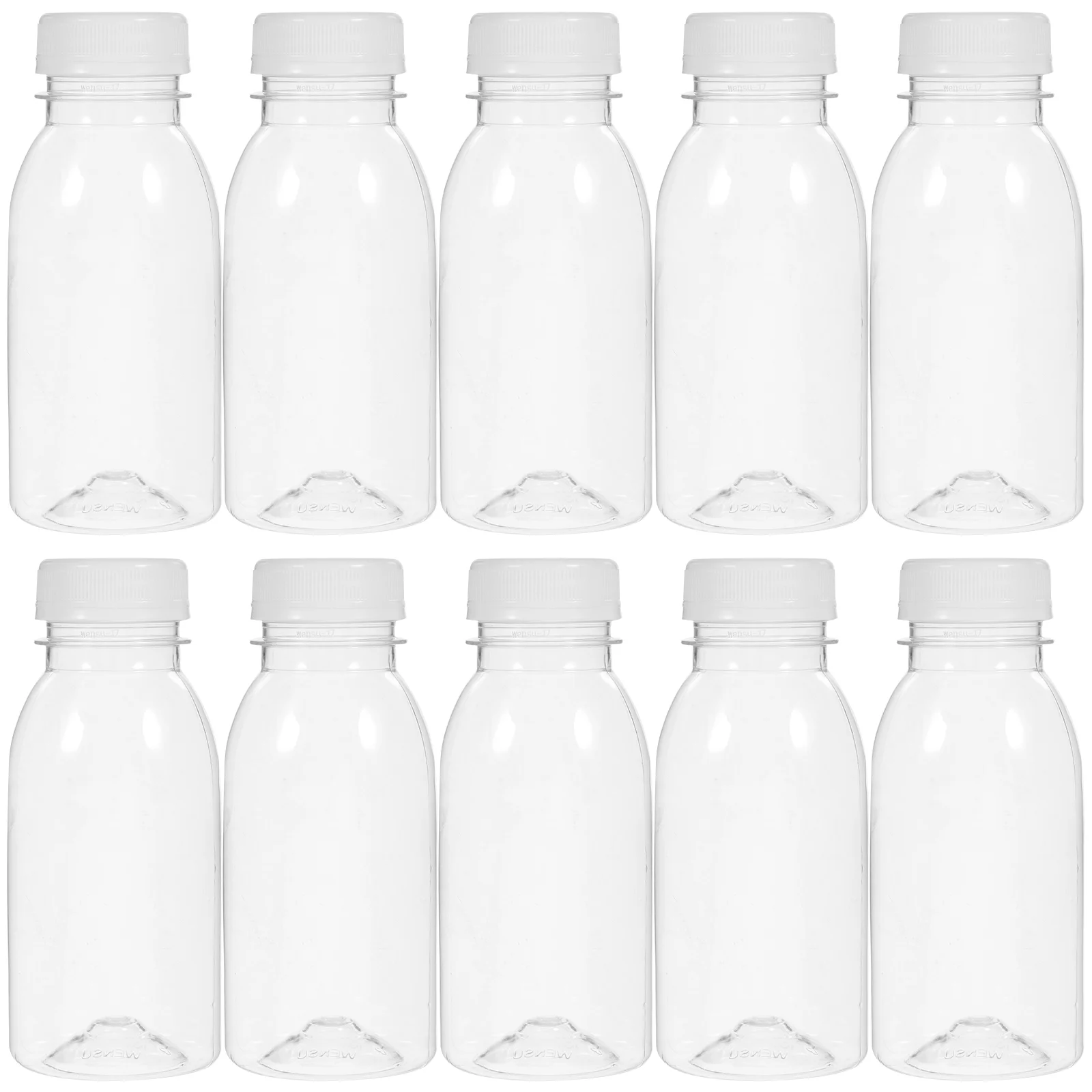 Bouteille Transparente en Plastique pour Pudding, Lait Frais, Yogogan, Eau, Boisson, Voyage pour Animaux de Compagnie, 10 Pièces