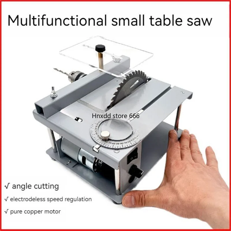 Small And Micro Multi-Function Table Saw PCB Small Desktop Cutting Machine Diy Model Woodworking Household Mini Electric Saw